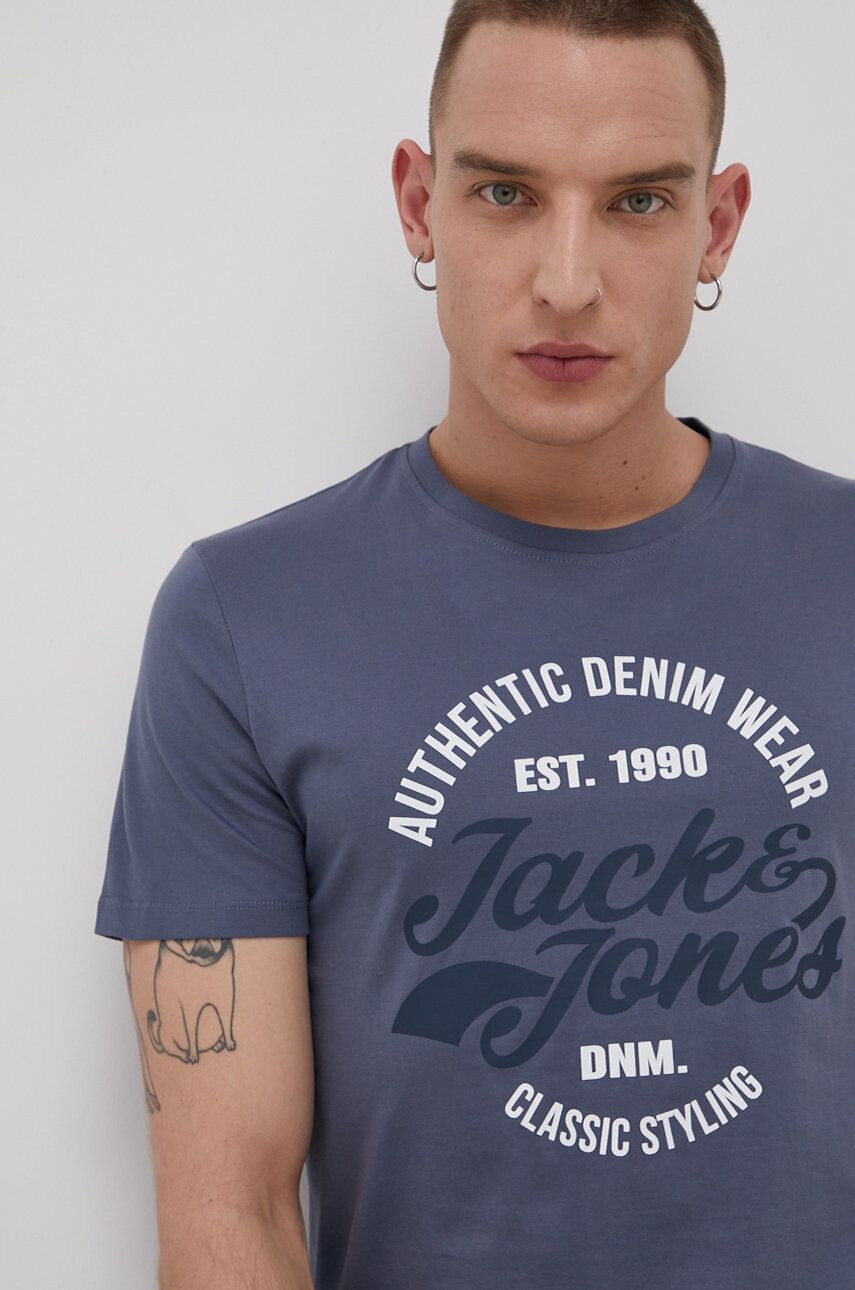 Jack & Jones Bavlněné tričko s potiskem - Pepit.cz