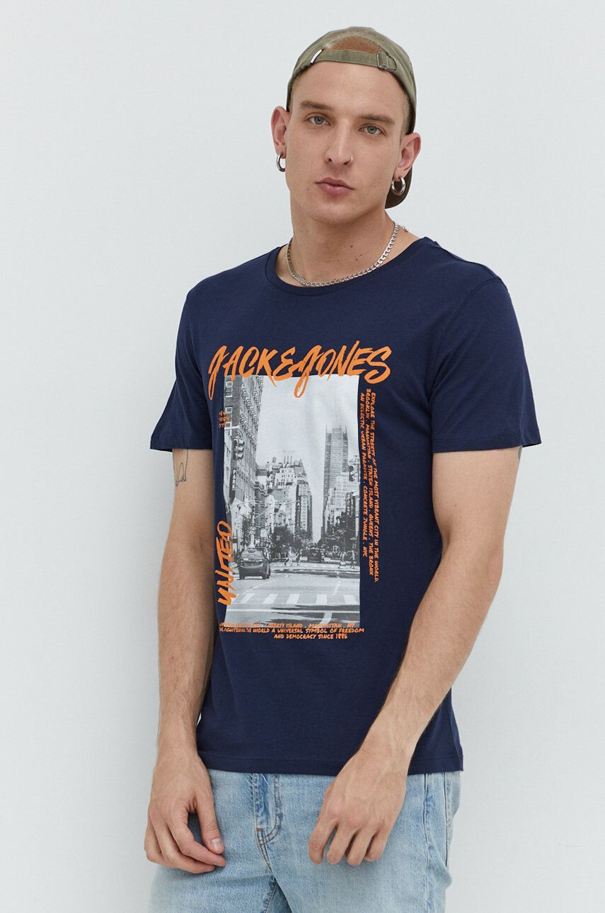 Jack & Jones Bavlněné tričko - Pepit.cz