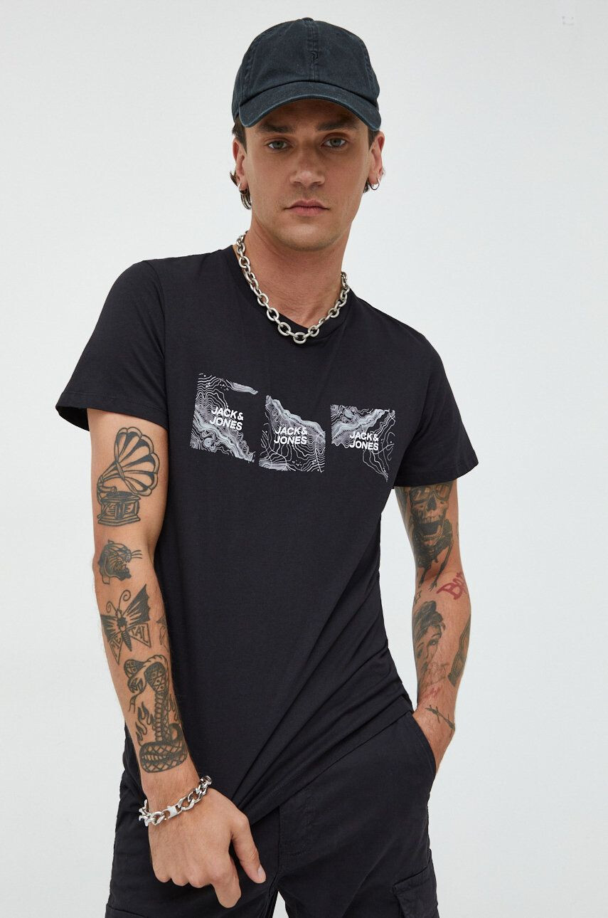 Jack & Jones Bavlněné tričko Jcotechnic - Pepit.cz