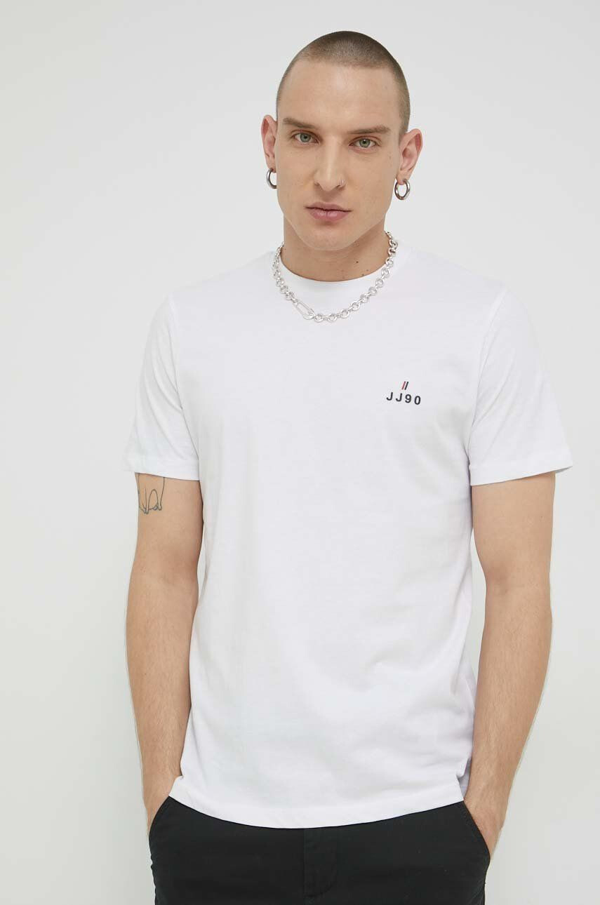 Jack & Jones Bavlněné tričko JJEJOE bílá barva 12221199 - Pepit.cz