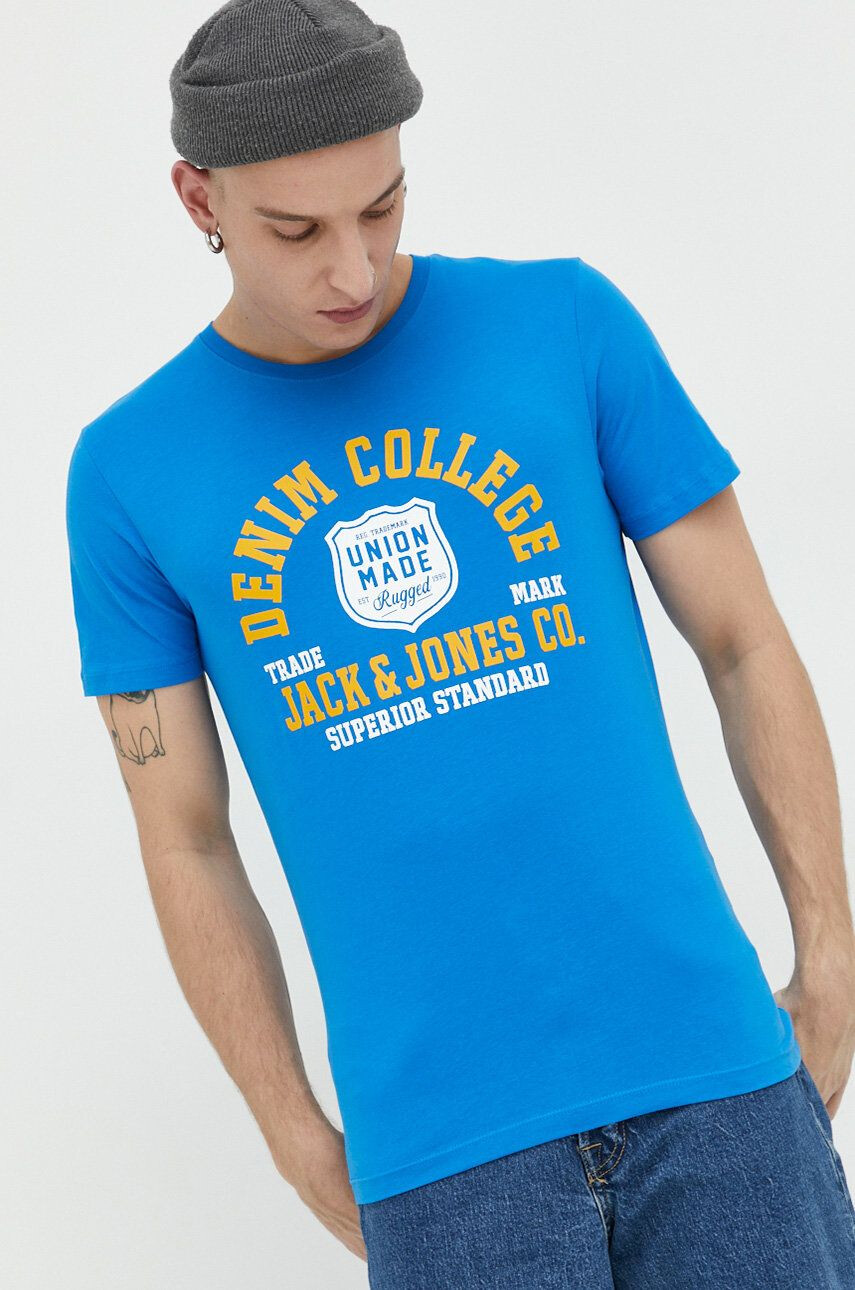 Jack & Jones Bavlněné tričko JJELOGO s potiskem 12220500 - Pepit.cz