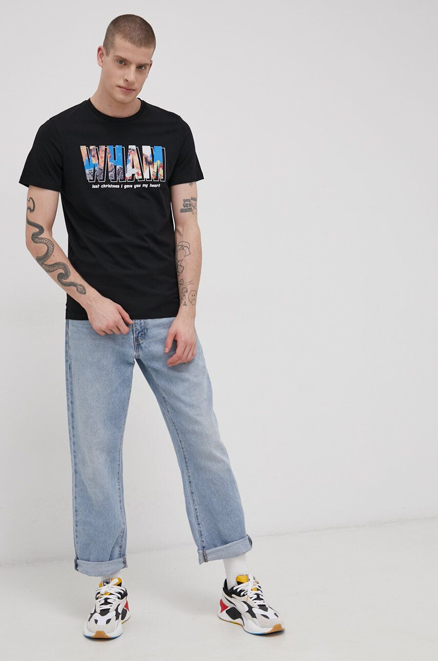 Jack & Jones Bavlněné tričko x Wham! - Pepit.cz