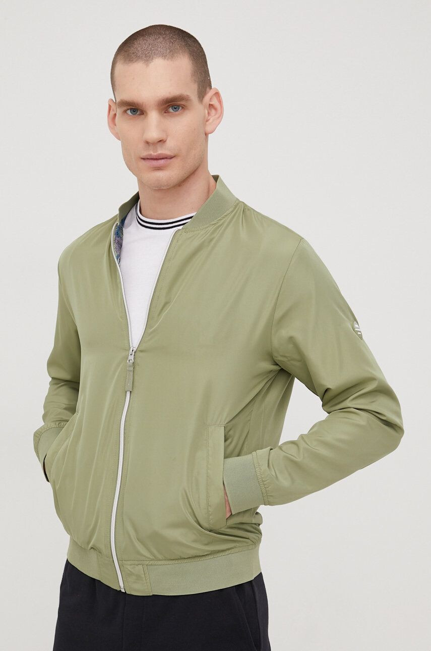 Jack & Jones Bomber bunda zelená barva přechodná - Pepit.cz