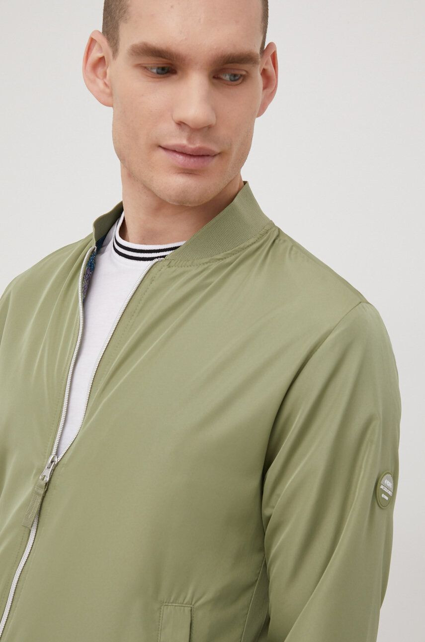 Jack & Jones Bomber bunda zelená barva přechodná - Pepit.cz