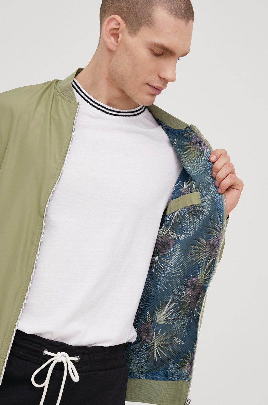 Jack & Jones Bomber bunda zelená barva přechodná - Pepit.cz