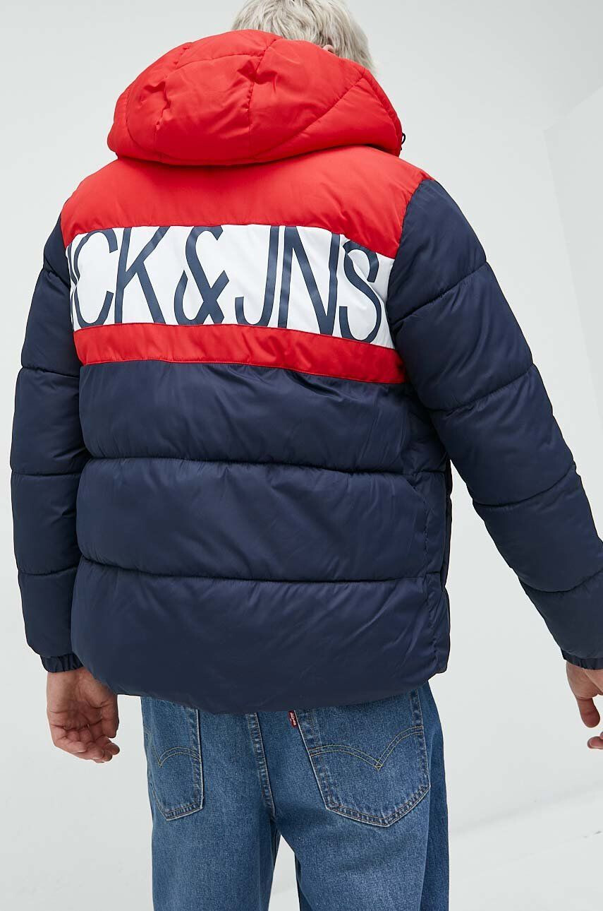 Jack & Jones Bunda pánská tmavomodrá barva zimní - Pepit.cz