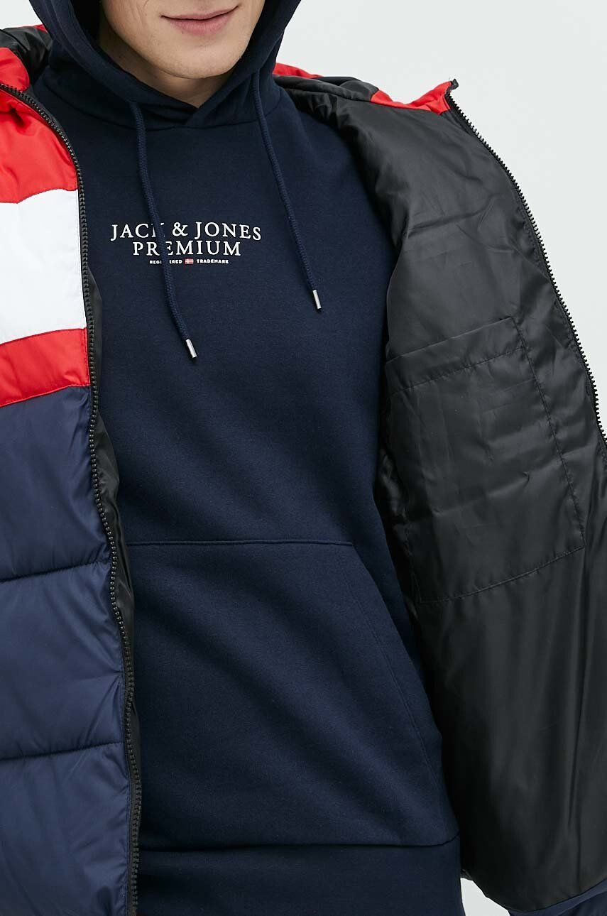 Jack & Jones Bunda pánská tmavomodrá barva zimní - Pepit.cz