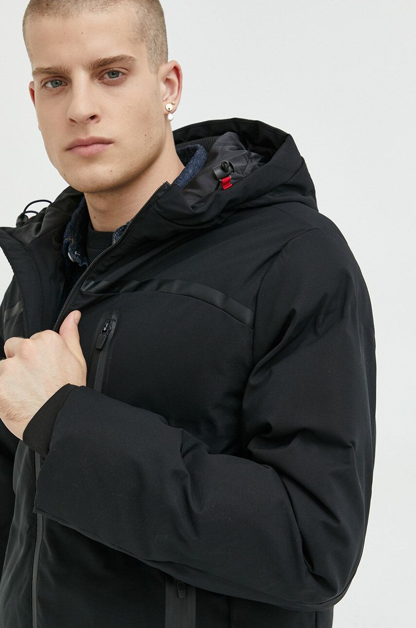 Jack & Jones Bunda Jcoheat pánská černá barva zimní - Pepit.cz