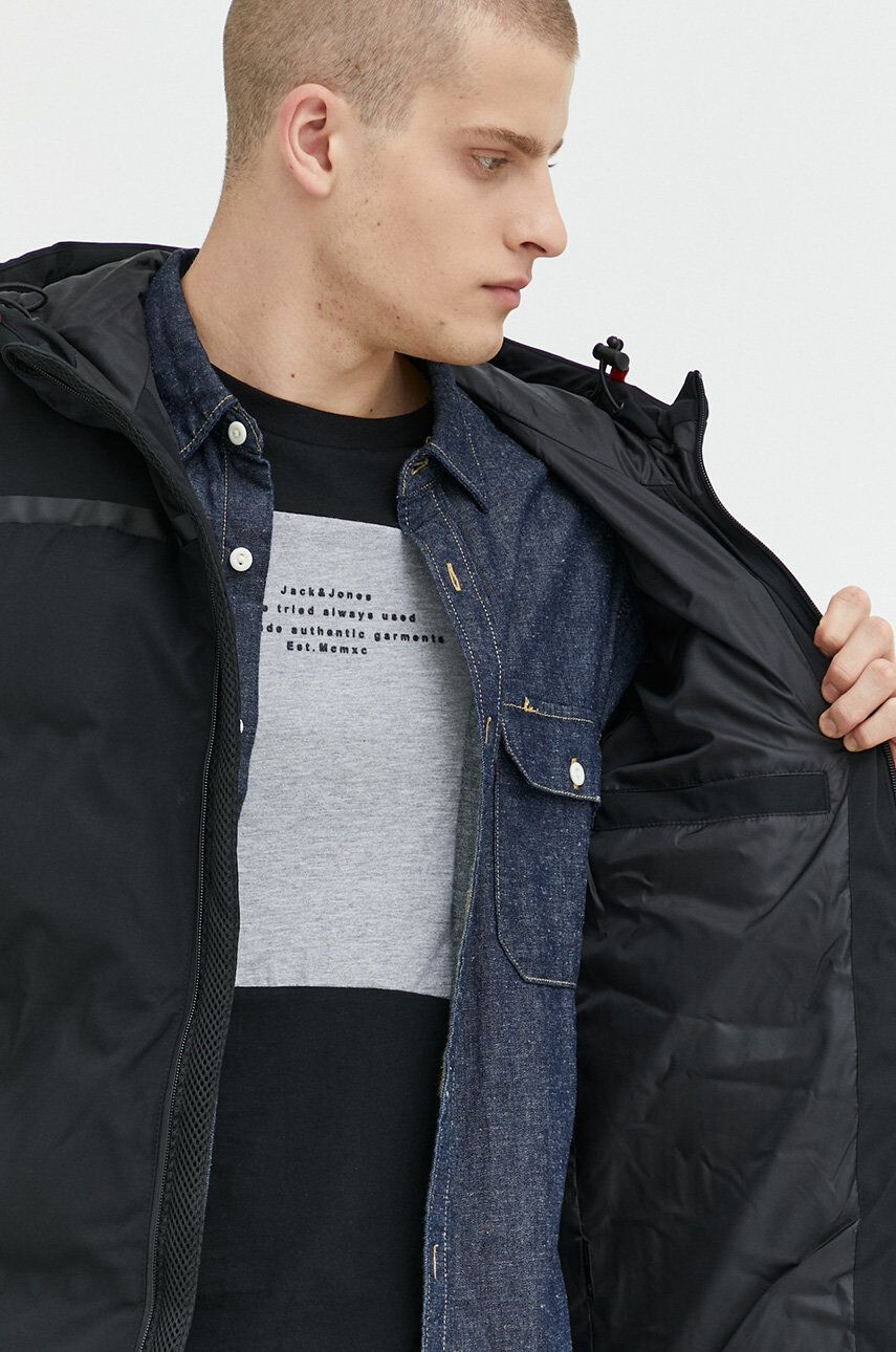 Jack & Jones Bunda Jcoheat pánská černá barva zimní - Pepit.cz