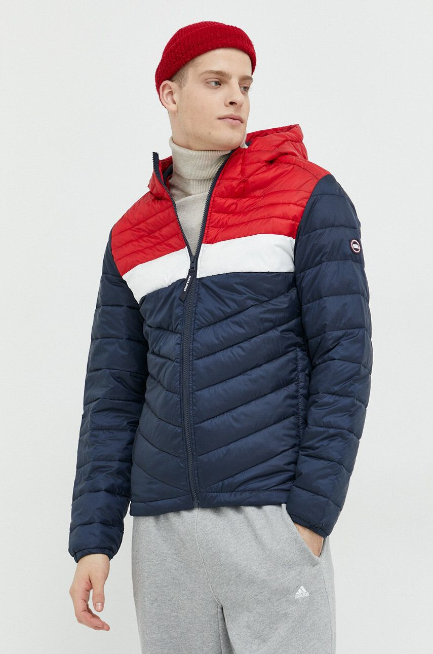 Jack & Jones Bunda JJEHERO pánská tmavomodrá barva přechodná 12211785 - Pepit.cz