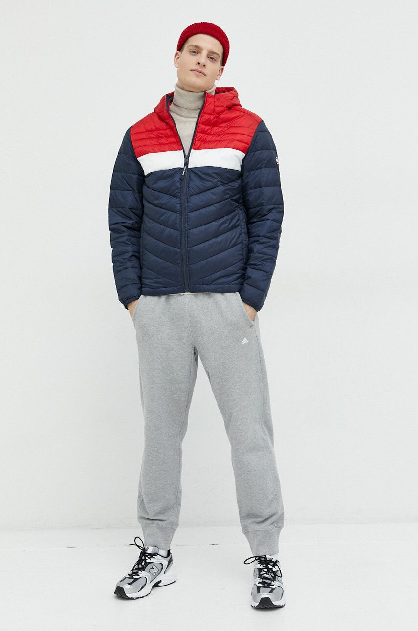 Jack & Jones Bunda JJEHERO pánská tmavomodrá barva přechodná 12211785 - Pepit.cz