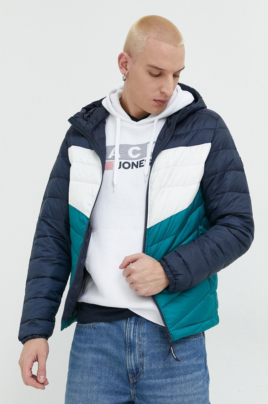 Jack & Jones Bunda JJEHERO pánská zelená barva přechodná 12211785 - Pepit.cz