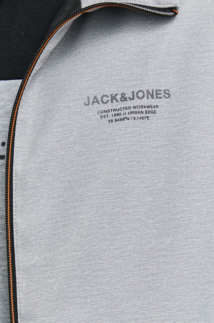 Jack & Jones Bunda JJESEAM pánská šedá barva přechodná 12182243 - Pepit.cz