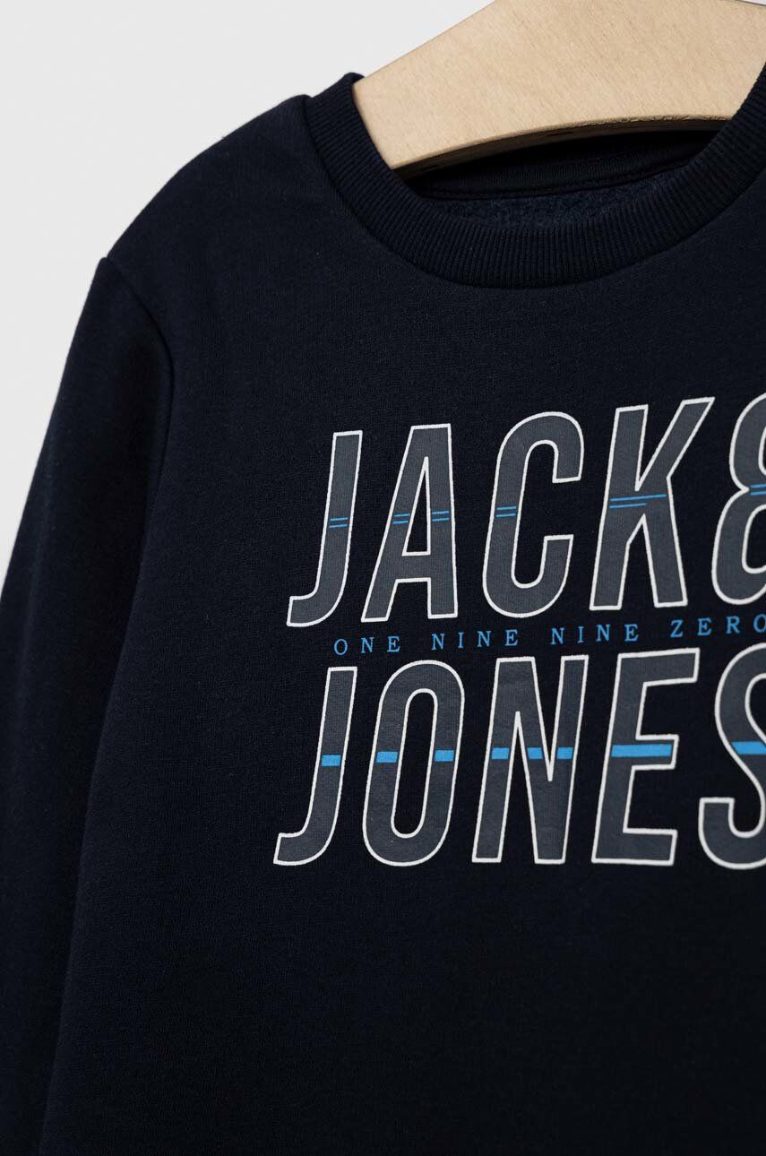 Jack & Jones Dětská mikina tmavomodrá barva s potiskem - Pepit.cz