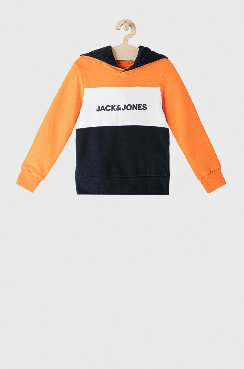 Jack & Jones Dětská mikina fialová barva s potiskem - Pepit.cz