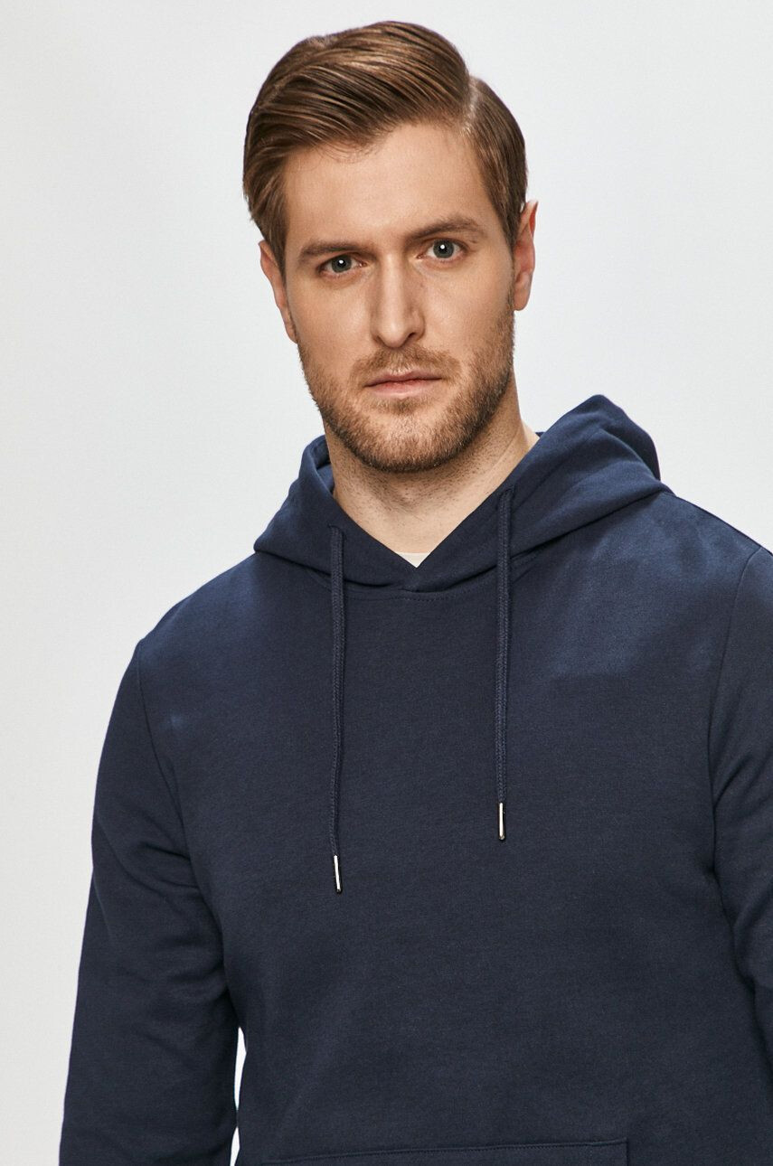 Jack & Jones Mikina pánská tmavomodrá barva hladká - Pepit.cz