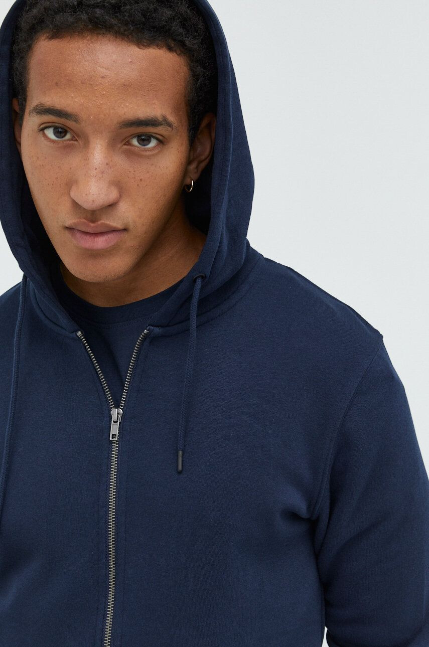 Jack & Jones Mikina pánská tmavomodrá barva hladká - Pepit.cz