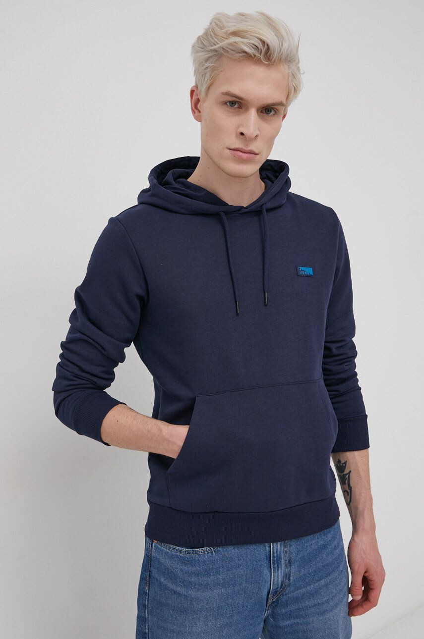 Jack & Jones Mikina pánská tmavomodrá barva s aplikací - Pepit.cz