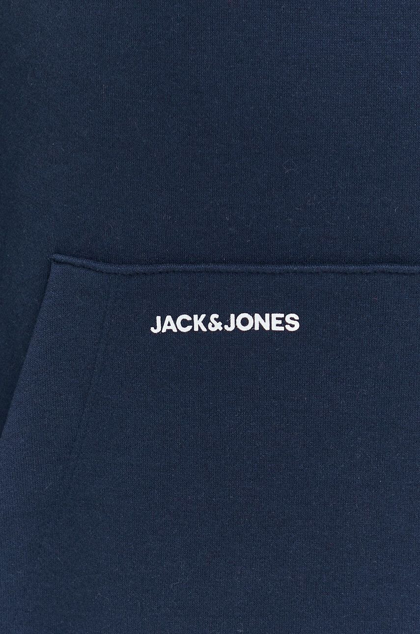 Jack & Jones Mikina pánská tmavomodrá barva s kapucí hladká - Pepit.cz