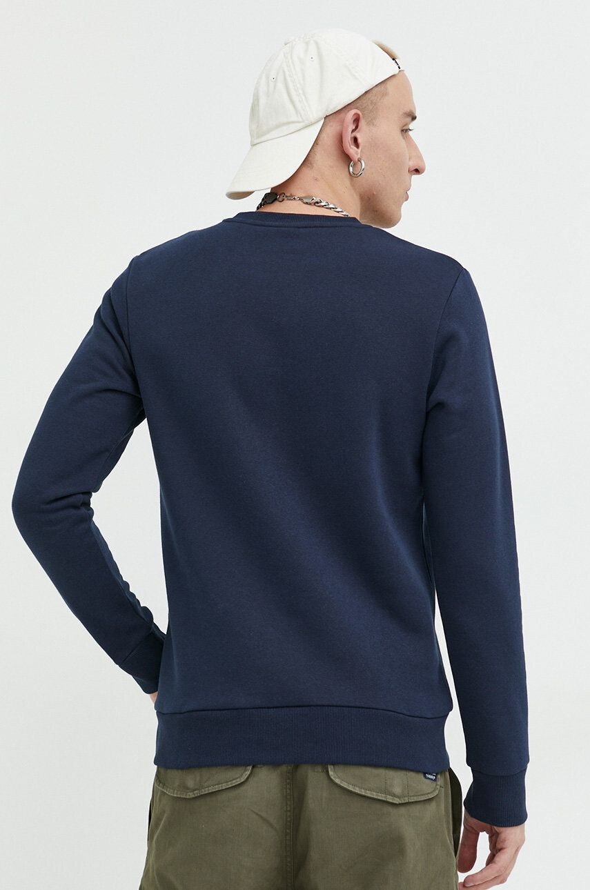 Jack & Jones Mikina JCOBLUR PANEL SWEAT CREW NECK FST pánská tmavomodrá barva s potiskem 12225433 - Pepit.cz