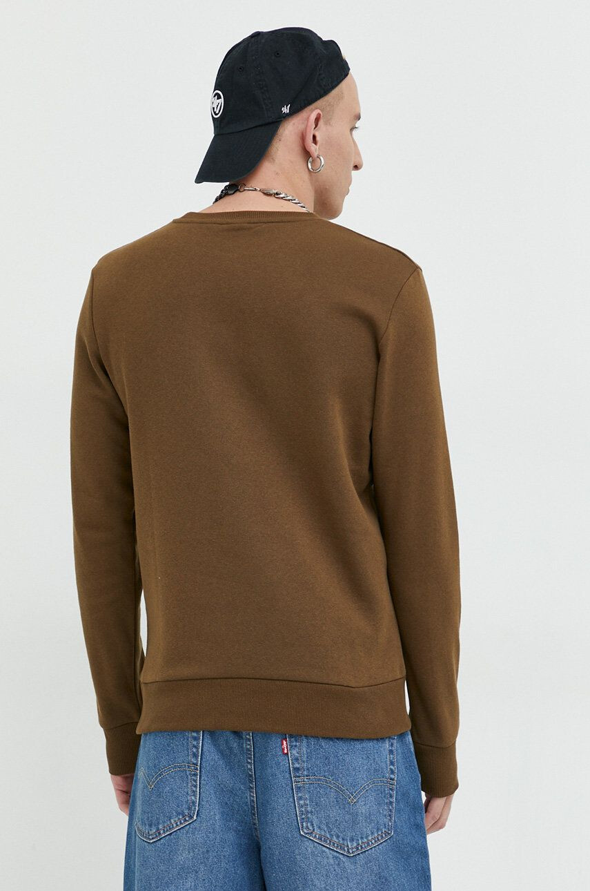 Jack & Jones Mikina JCOBLUR PANEL SWEAT CREW NECK FST pánská zelená barva s potiskem 12225433 - Pepit.cz