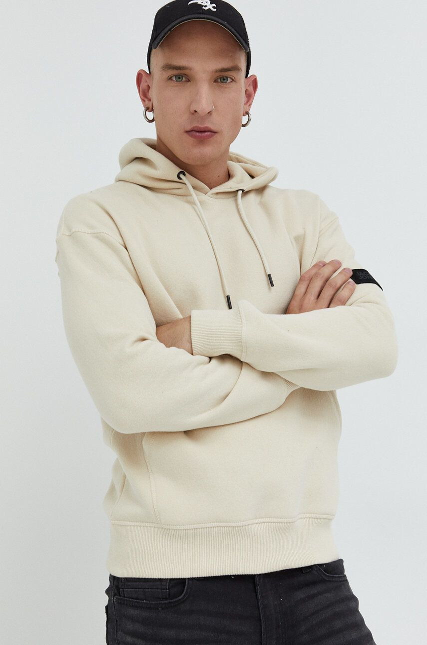 Jack & Jones Mikina Jcoclassic pánská béžová barva hladká - Pepit.cz