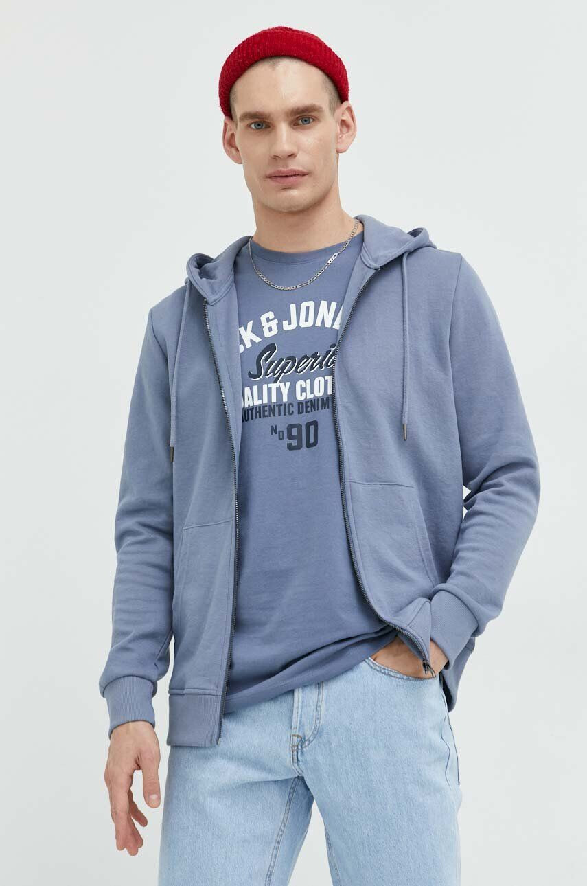 Jack & Jones Mikina JJEBASIC pánská s kapucí hladká 12181901 - Pepit.cz