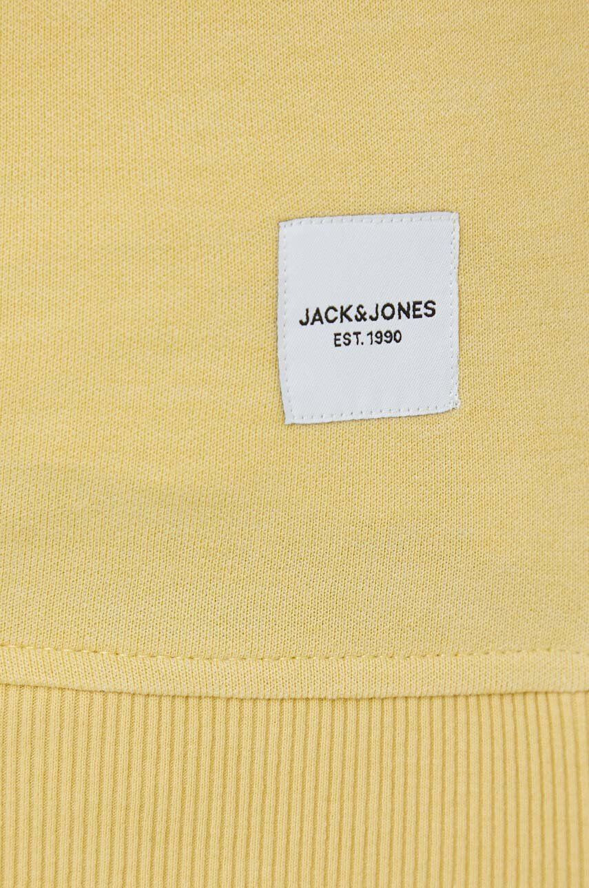 Jack & Jones Mikina JJEBASIC pánská žlutá barva hladká - Pepit.cz