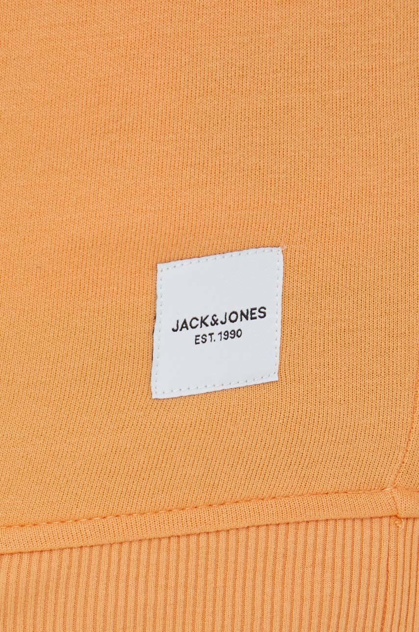 Jack & Jones Mikina JJEBASIC pánská oranžová barva hladká 12181903 - Pepit.cz