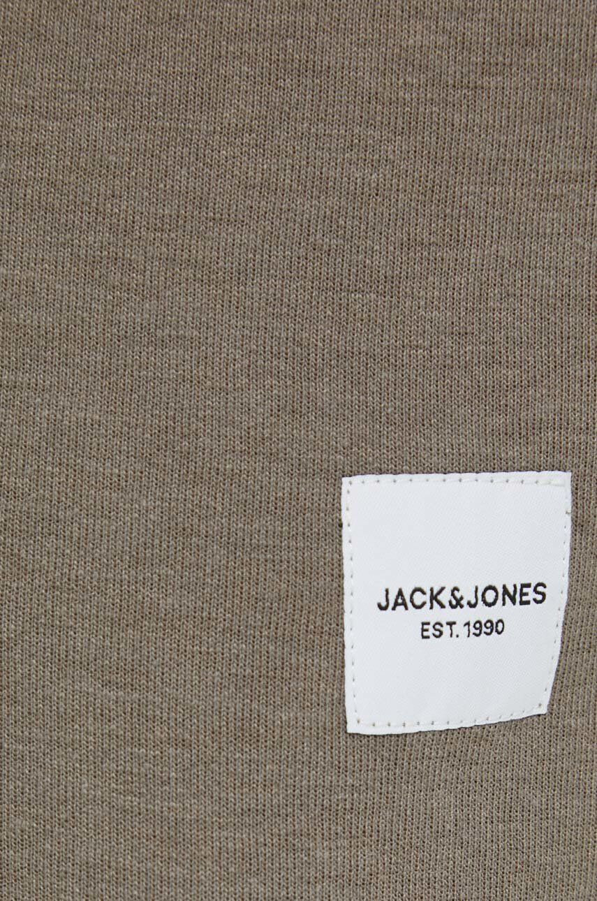 Jack & Jones Mikina JJEBASIC pánská zelená barva s kapucí hladká 12182537 - Pepit.cz