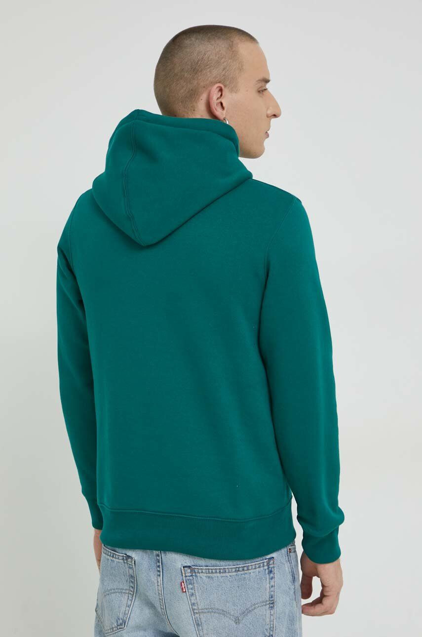 Jack & Jones Mikina JJEJOE pánská zelená barva s kapucí s potiskem 12223229 - Pepit.cz