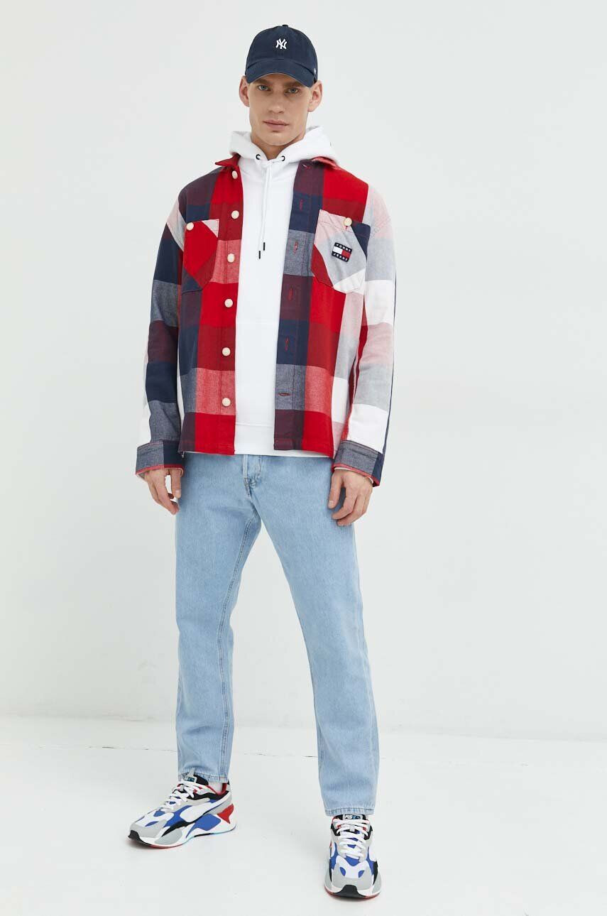 Jack & Jones Mikina JJESTAR pánská bílá barva s kapucí s aplikací 12212404 - Pepit.cz