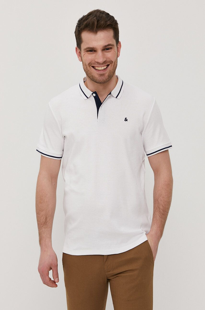 Jack & Jones Polo tričko bílá barva - Pepit.cz