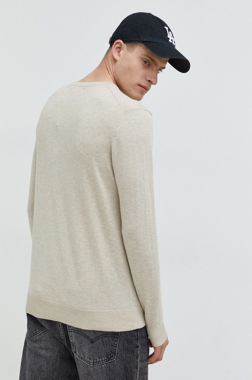 Jack & Jones Svetr pánský béžová barva lehký - Pepit.cz