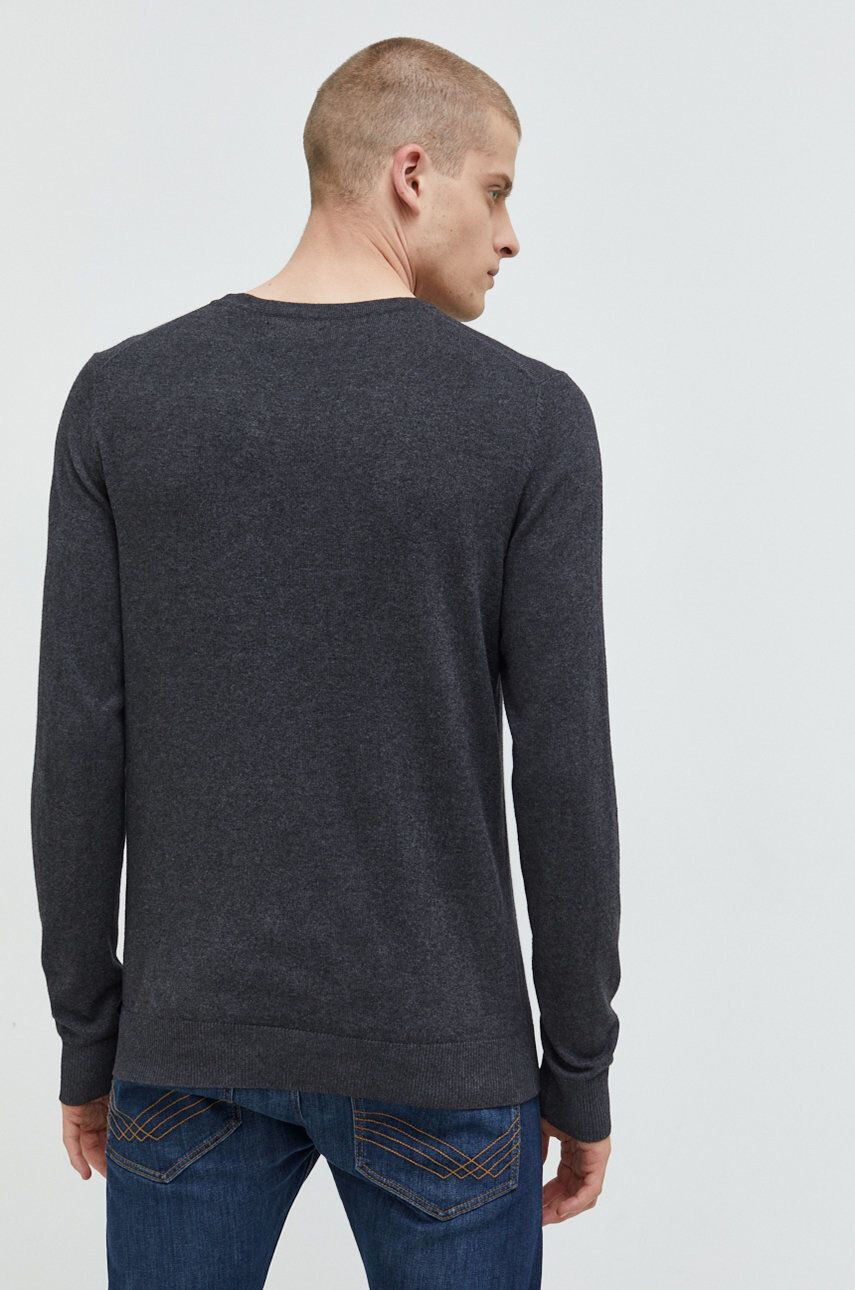 Jack & Jones Svetr pánský šedá barva lehký - Pepit.cz