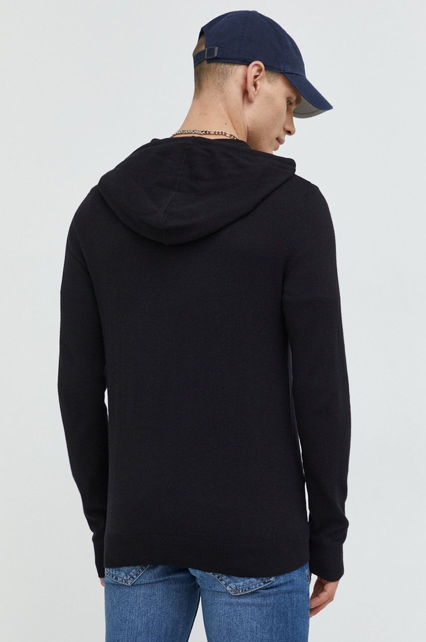 Jack & Jones Svetr pánský černá barva lehký - Pepit.cz