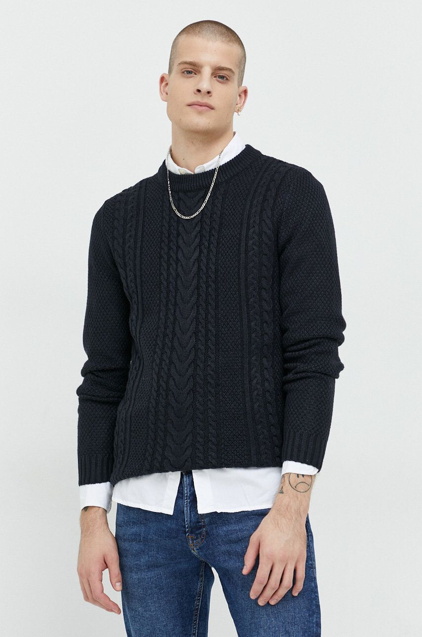 Jack & Jones Svetr pánský tmavomodrá barva - Pepit.cz