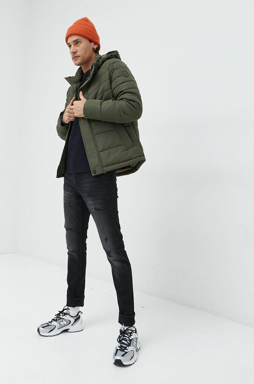 Jack & Jones Svetr pánský tmavomodrá barva - Pepit.cz