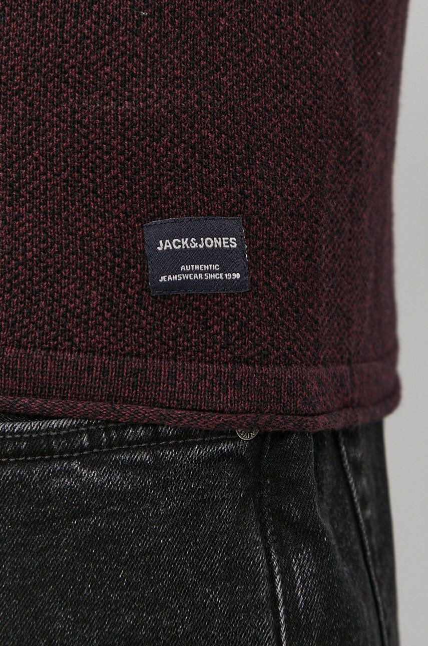 Jack & Jones Svetr pánský fialová barva lehký - Pepit.cz