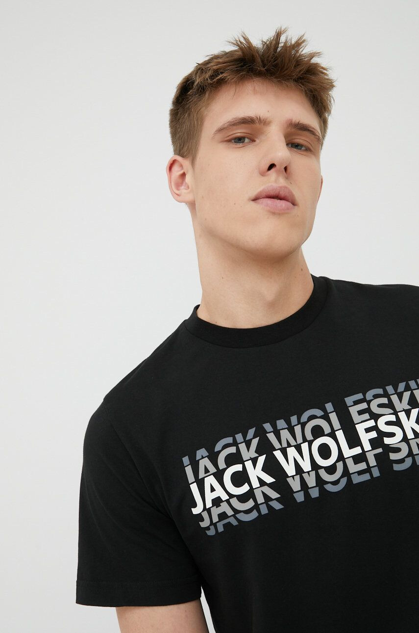 Jack Wolfskin Bavlněné tričko - Pepit.cz