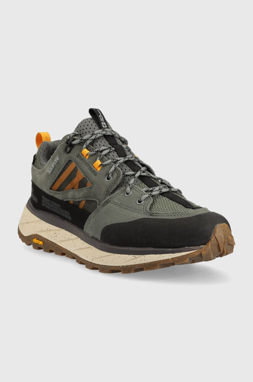 Jack Wolfskin Boty Terraquest Texapore Low pánské zelená barva - Pepit.cz