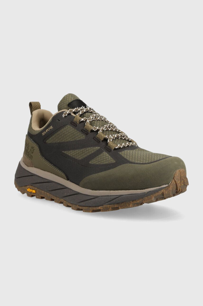 Jack Wolfskin Boty Terraventure Texapore Low pánské zelená barva - Pepit.cz