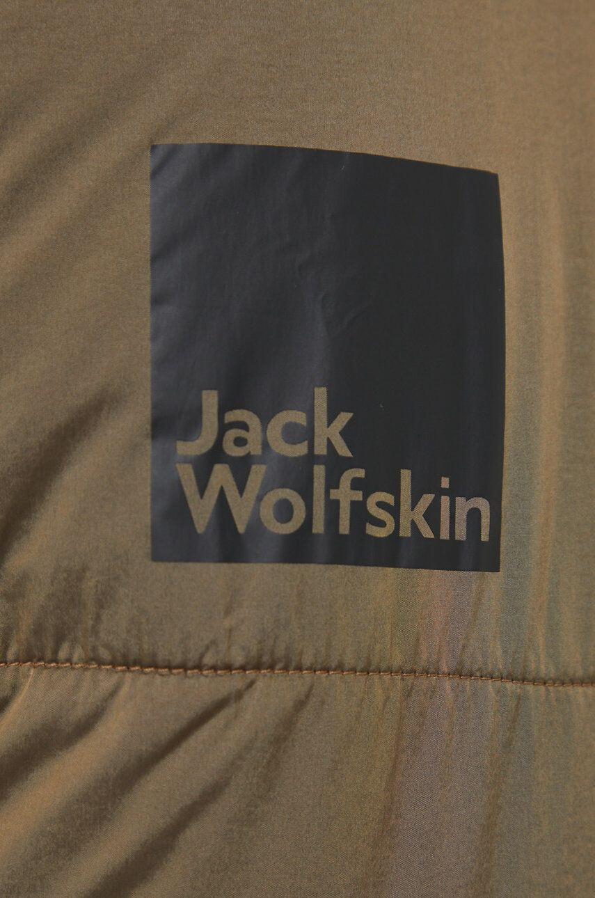 Jack Wolfskin Bunda pánská hnědá barva zimní - Pepit.cz