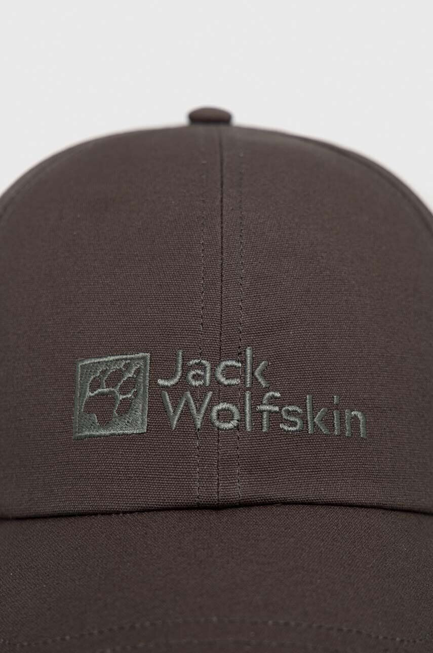 Jack Wolfskin Kšiltovka zelená barva s aplikací - Pepit.cz