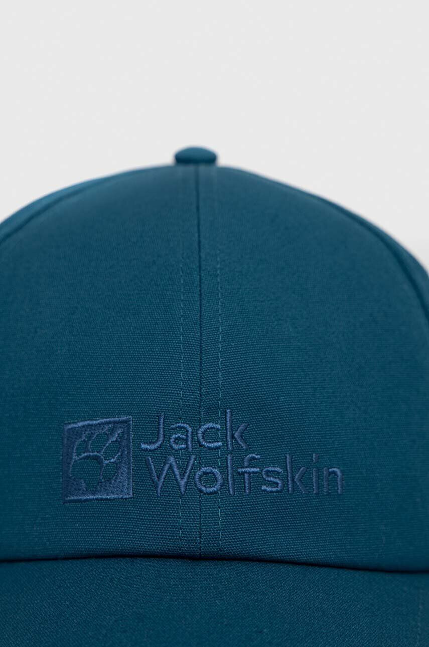 Jack Wolfskin Kšiltovka tyrkysová barva s aplikací - Pepit.cz