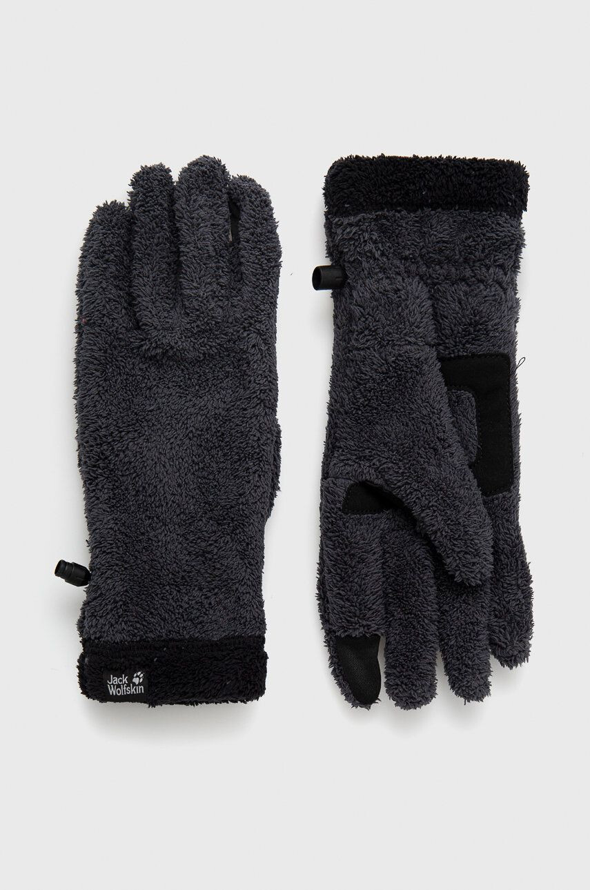 Jack Wolfskin Rukavice dámské zelená barva - Pepit.cz