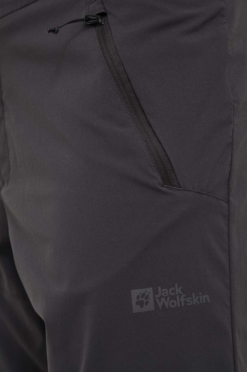 Jack Wolfskin Sportovní šortky Glastal pánské černá barva - Pepit.cz