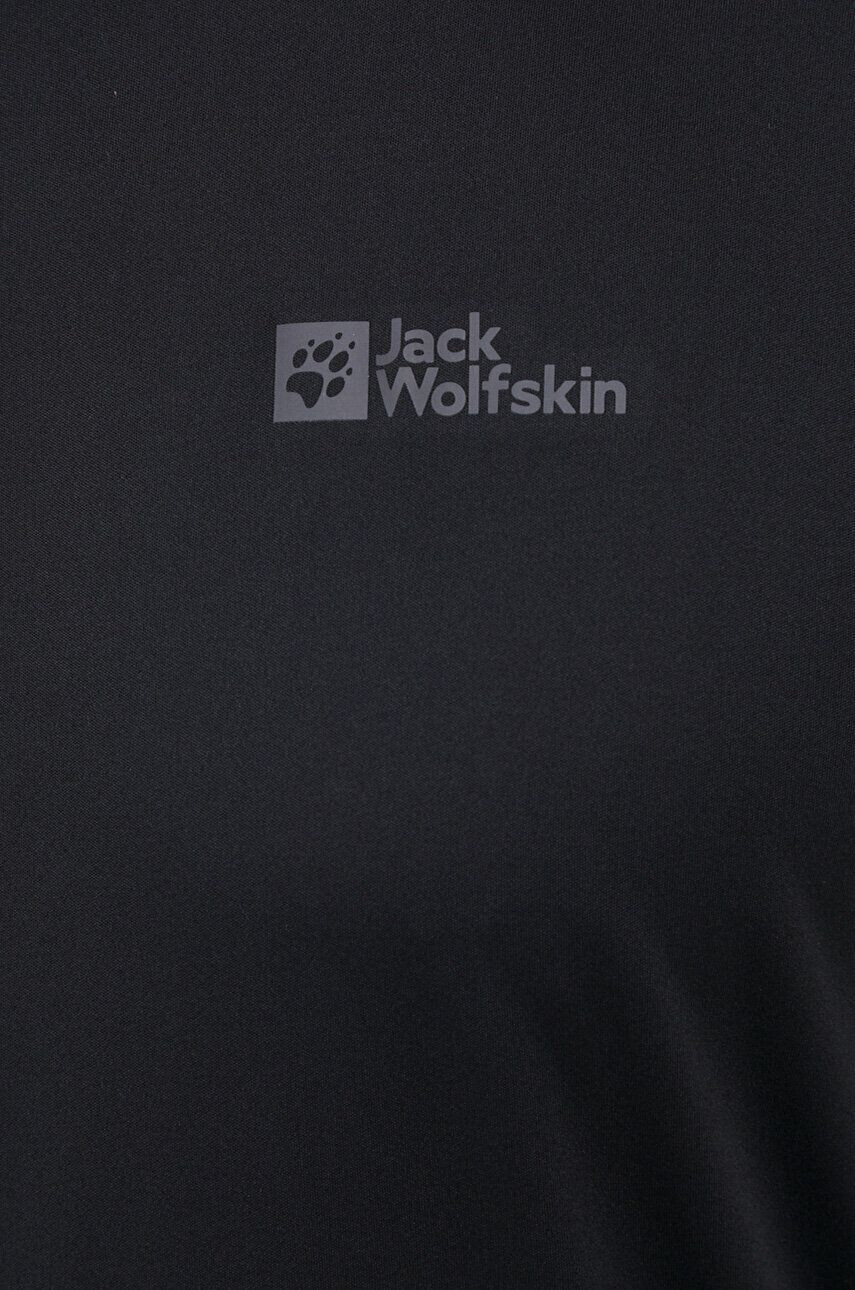 Jack Wolfskin Sportovní tričko Tech černá barva - Pepit.cz