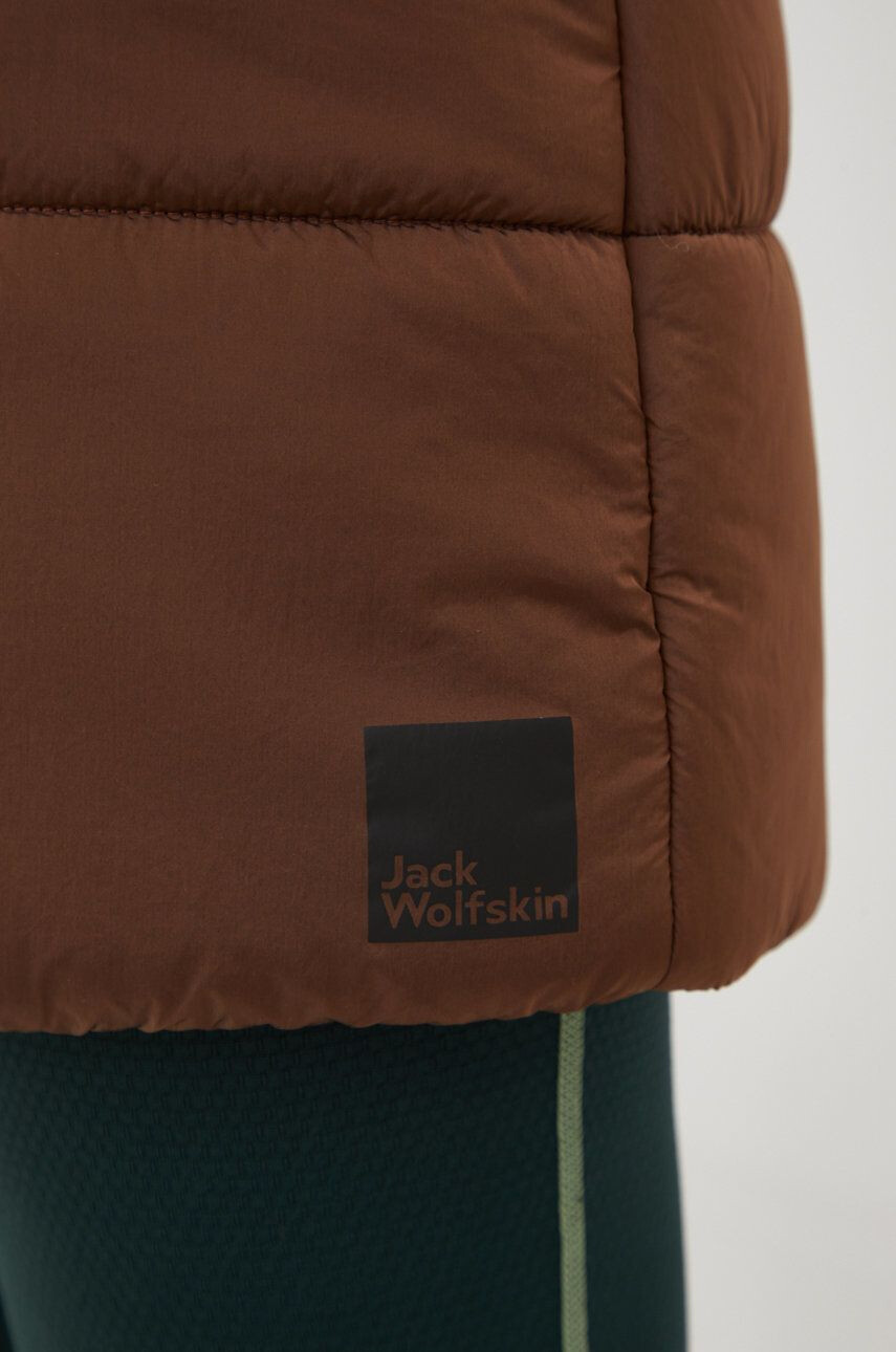 Jack Wolfskin Vesta hnědá barva - Pepit.cz