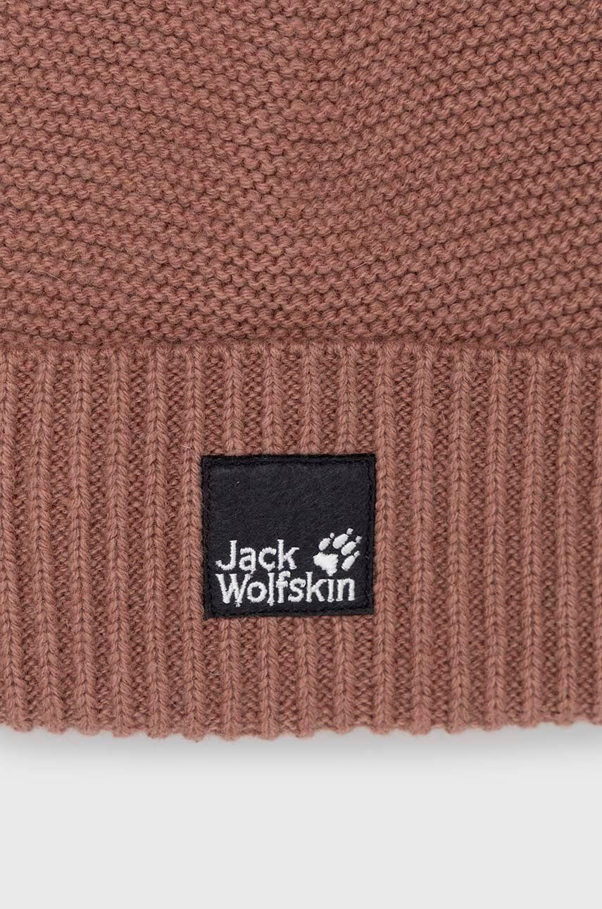 Jack Wolfskin Čepice hnědá barva - Pepit.cz